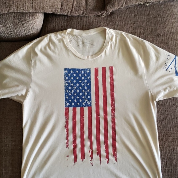 Grunt Style Other - Grunt Style American flag cream tee shirt